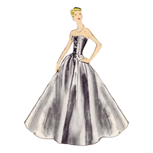 Vogue Schnittmuster - Vintage -  V1931 - elegantes Kleid - Abendkleid mit großer Schleife – Bild 3