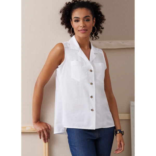 Butterick Schnittmuster - B6924 - sportliche Hemdbluse mit Reverskragen – Bild 4