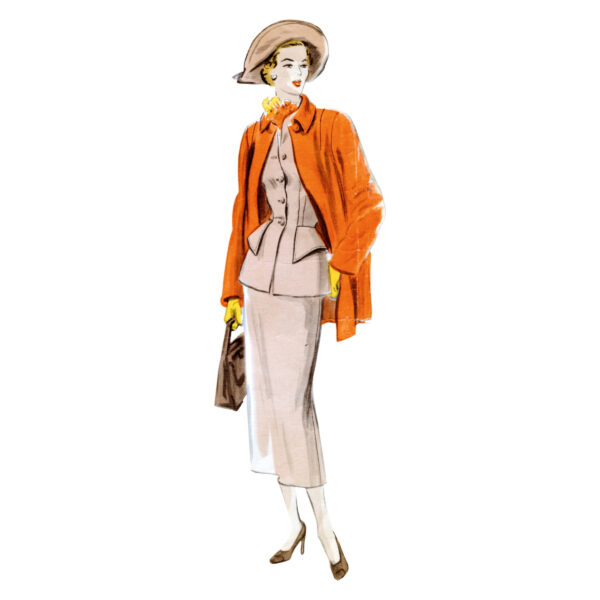Vogue Schnittmuster V1932 - Vintage - Kostüm aus dem Jahre 1949 – Bild 4