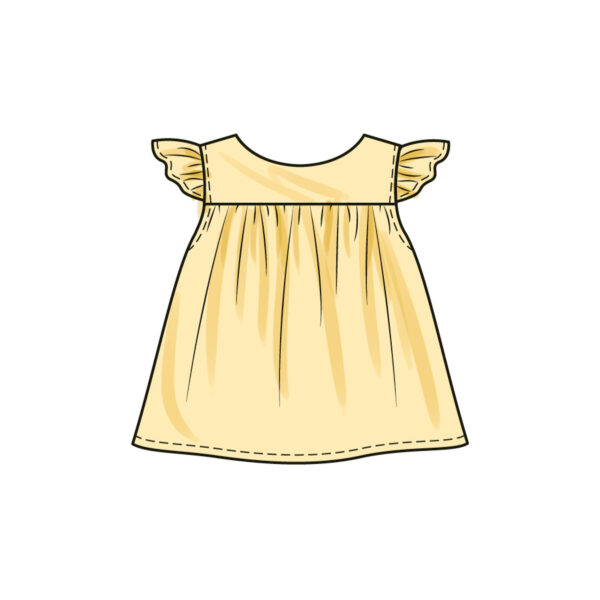 Butterick Schnittmuster - B6935 - beliebtes Baby Sommeroutfit, Mädchen – Bild 5