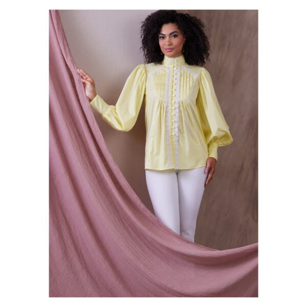 Vogue Schnittmuster - V1939 - Oberteil, Bluse mit großem Sattel – Bild 5