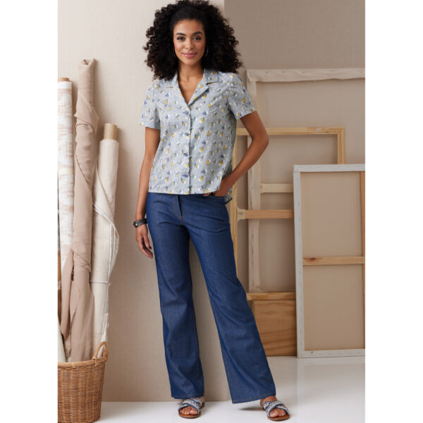 Butterick Schnittmuster - B6924 - sportliche Hemdbluse mit Reverskragen – Bild 6