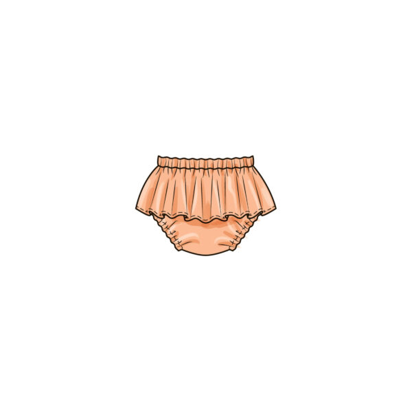 Butterick Schnittmuster - B6935 - beliebtes Baby Sommeroutfit, Mädchen – Bild 6