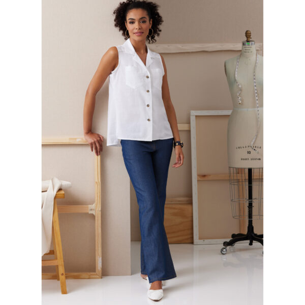 Butterick Schnittmuster - B6924 - sportliche Hemdbluse mit Reverskragen – Bild 7