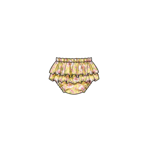 Butterick Schnittmuster - B6935 - beliebtes Baby Sommeroutfit, Mädchen – Bild 7