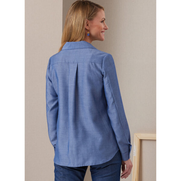 Butterick Schnittmuster - B6924 - sportliche Hemdbluse mit Reverskragen – Bild 8