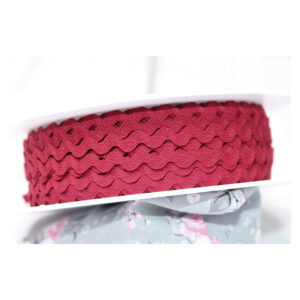 0.99 EUR/m - 5m Zackenlitze - 4 mm / 7 mm - exquisite Litze - Weinrot