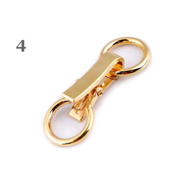 1 Metallverschluss, Metallschließe - mit Karabiner - 21 x 60 mm - verschiedene Farben – Bild 7