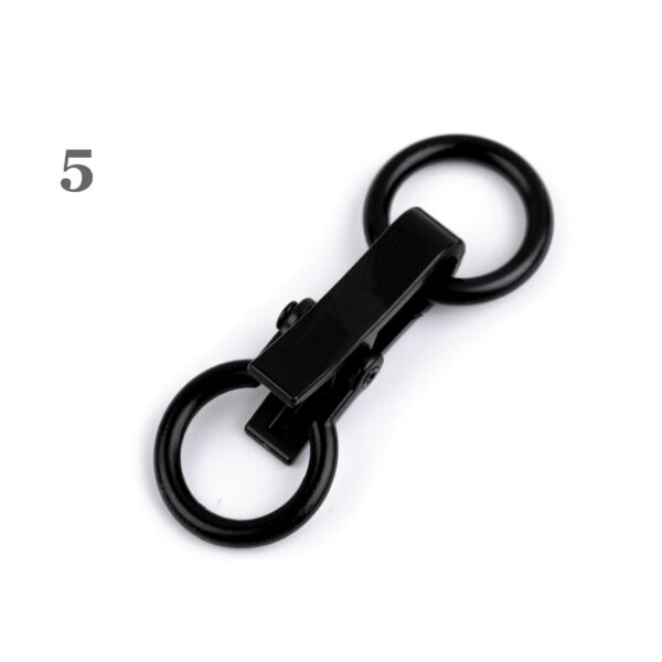 1 Metallverschluss, Metallschließe - mit Karabiner - 21 x 60 mm - verschiedene Farben – Bild 8