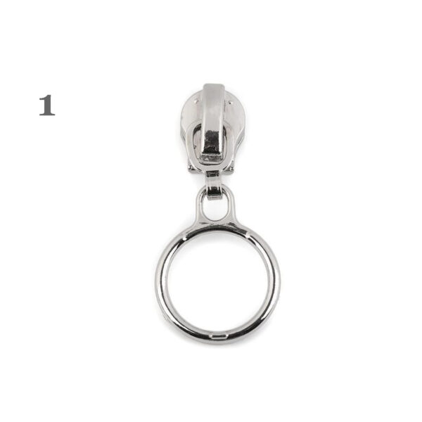 5 Schieber -außergewöhnliche  Zipper - für Reißverschlüsse mit 6mm Spirale - versch. Farben – Bild 2