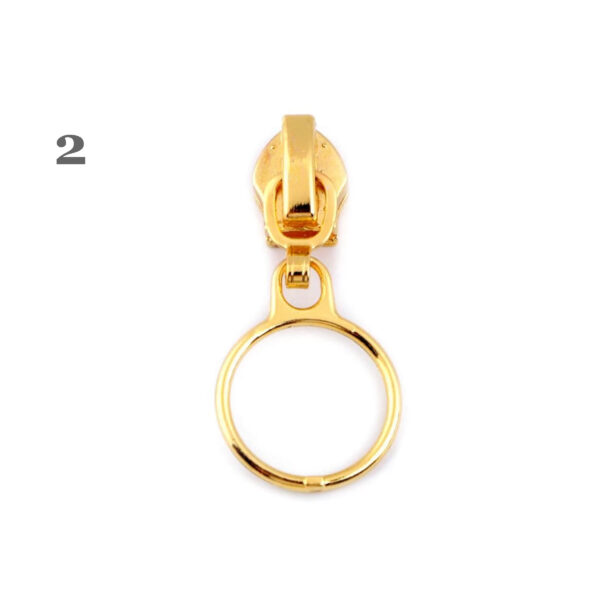 5 Schieber -außergewöhnliche  Zipper - für Reißverschlüsse mit 6mm Spirale - versch. Farben – Bild 3