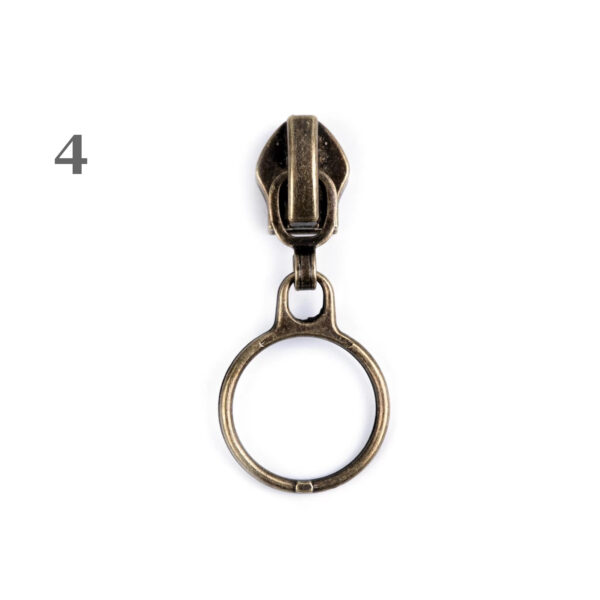 5 Schieber -außergewöhnliche  Zipper - für Reißverschlüsse mit 6mm Spirale - versch. Farben – Bild 5