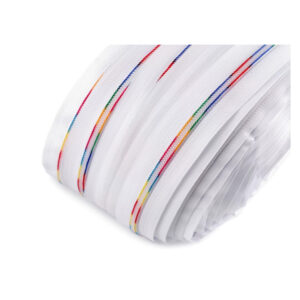 2.40EUR/m - Regenbogenreißverschluss - 2,5 m endlos Reißverschluss, 6mm  + 5 Zipper mit Ring
