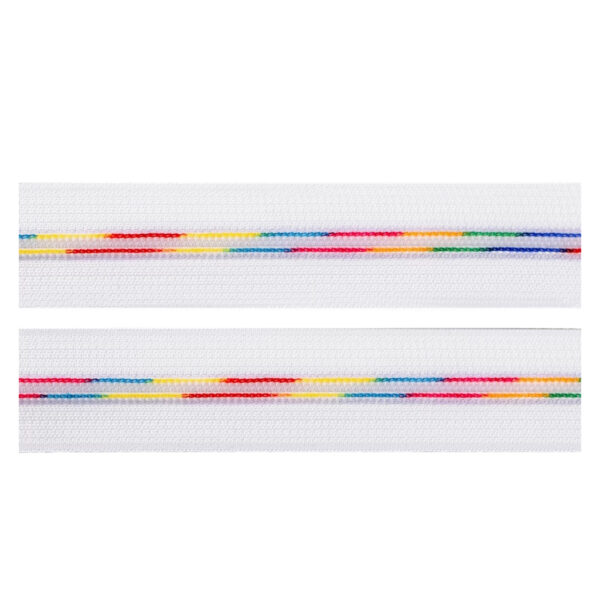 2.40EUR/m - Regenbogenreißverschluss - 2,5 m endlos Reißverschluss, 6mm  + 5 Zipper mit Ring – Bild 7
