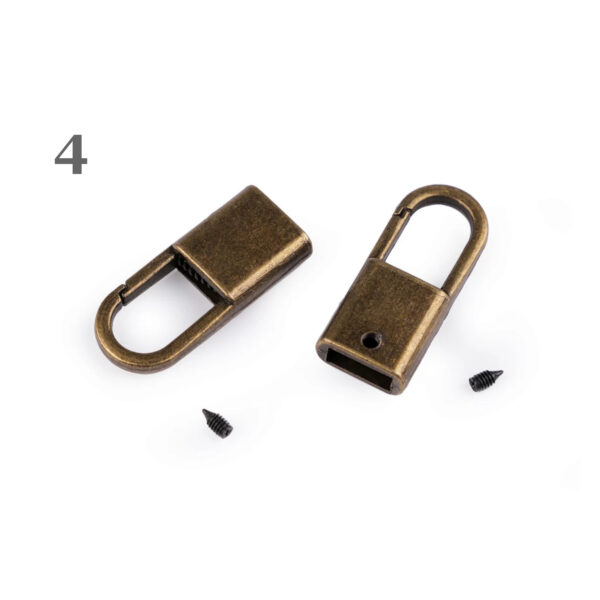 1 Paar (2 Stück) Endstücke für Flachkordel - 9mm - verschiedene Farben – Bild 5
