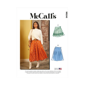 McCalls Schnittmuster M8248 - Rock - Faltenrock - mit Sattel