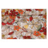 14.12EUR/m - aufregender Viskose Crepe - florales Blumenmuster - Orangetöne – Bild 3