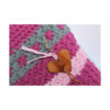 Crochet Bag, Tasche gehäkelt, Shopper, kurzer Griff, Pink - Rosa - Grau – Bild 5