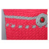 exquisite Crochet Bag - Tasche gehäkelt - Shopper, kurzer Griff - Rot / Grau – Bild 3