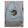 einzigartiger Rucksack - Turnbeutel - Wanderbeutel - bestickt - wehendes Haar – Bild 5