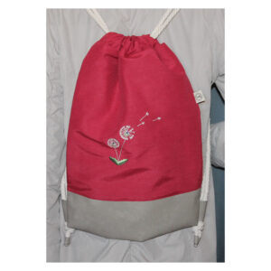 Rucksack - Turnbeutel - Wanderbeutel - bestickt - Pusteblume