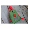 1 einzigartiger Kinderrucksack - Turnbeutel - Wanderbeutel - Dekostoff - hellgrün - Maus – Bild 3