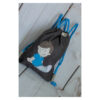 1 einzigartiger Kinderrucksack - Turnbeutel - Wanderbeutel - Dekostoff - Anthrazit - Junge – Bild 2