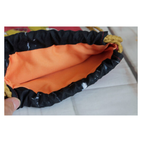 1 einzigartiger Kinderrucksack - Turnbeutel - Wanderbeutel - Dekostoff - Rot - Dino – Bild 2