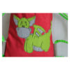 1 einzigartiger Kinderrucksack - Turnbeutel - Wanderbeutel - Dekostoff - Rot - Dino – Bild 2