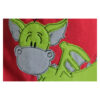 1 einzigartiger Kinderrucksack - Turnbeutel - Wanderbeutel - Dekostoff - Rot - Dino – Bild 3