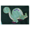 1 einzigartiger Kinderrucksack - Turnbeutel - Wanderbeutel - Dekostoff - Dunkelgrün - Dino – Bild 3