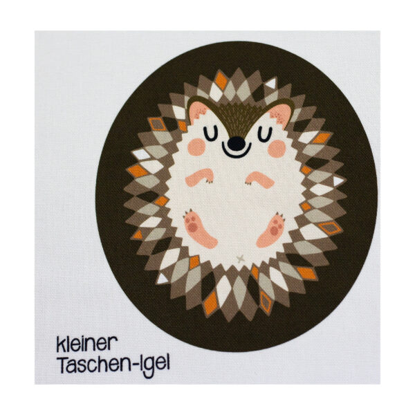 18.74EUR/m - Canvas - Tierbeutel Panel by Käselotti - Igel - Panel 80cm – Bild 2