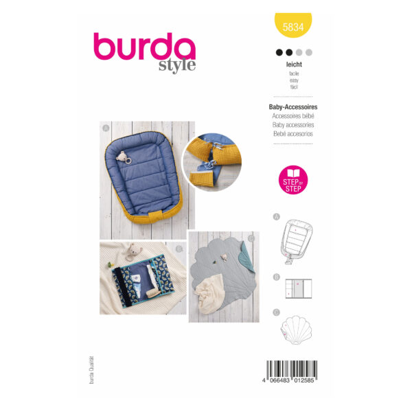 Burda Style Schnittmuster Nr. 5834 - Accessoires - Babyaccessoires