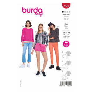 Burda Style Schnittmuster Nr. 5849 - Blusen - Blusenshirts