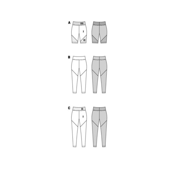Burda Style Schnittmuster Nr. 5850 - Leggings - Radlerhosen – Bild 10