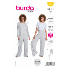 Burda Style Schnittmuster Nr. 5853 - Homewear - Shirt / Pants - bequem kuschelig