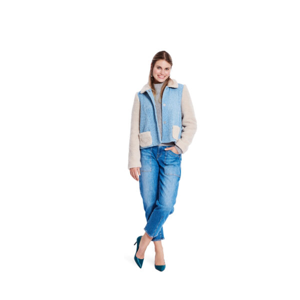 Burda Style Schnittmuster Nr. 5855 - Jacke und Mantel - lässig - kuschelig – Bild 3