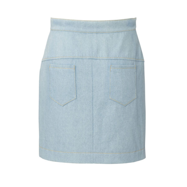 Burda Style Schnittmuster Nr. 5857 - Rock - durchgeknöpft - aufgesetzte Taschen – Bild 4