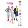 Burda Style Schnittmuster Nr. 5857 - Rock - durchgeknöpft - aufgesetzte Taschen