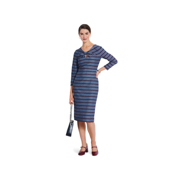 Burda Style Schnittmuster Nr. 5861 - Kleid - figurbetonten - Knotendetail – Bild 2