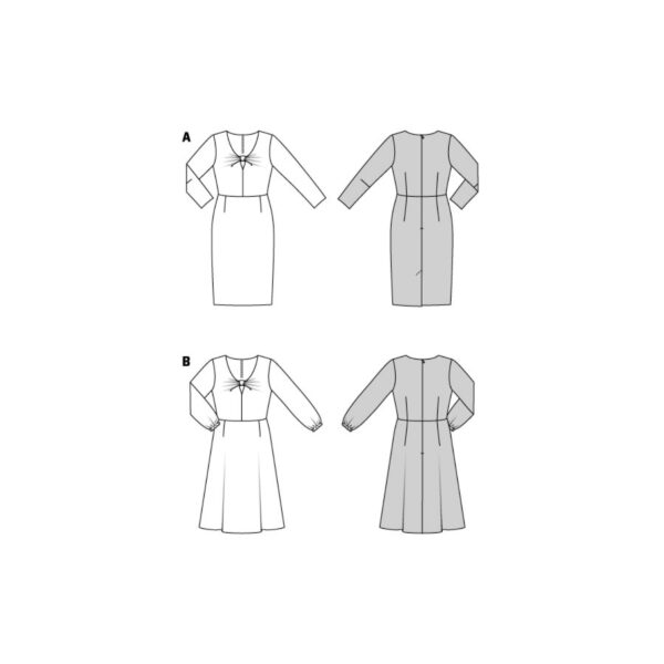 Burda Style Schnittmuster Nr. 5861 - Kleid - figurbetonten - Knotendetail – Bild 9