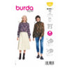 Burda Style Schnittmuster Nr. 5862 - Bluse - Raglanärmel und Halsblende