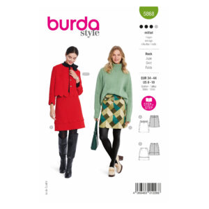 Burda Style Schnittmuster Nr. 5868 - Rock - leicht ausgestellt