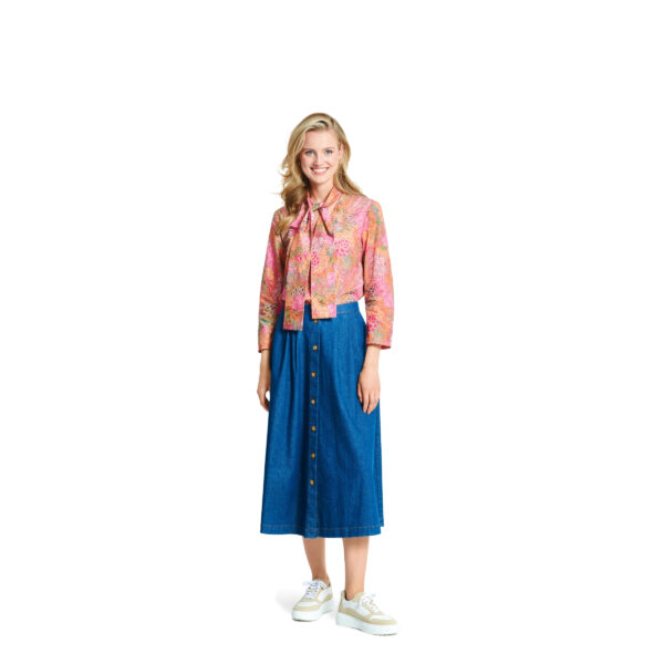 Burda Style Schnittmuster Nr. 5873 - Bluse - V-Ausschnitt - Schalkragen – Bild 2