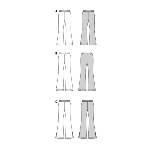 Burda Style Schnittmuster Nr. 5874 - Hose - Schlaghose - Gummibund - bequem – Bild 9