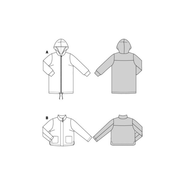 Burda Style Schnittmuster Nr. 5877 - Jacke - sportiv - lässig – Bild 8