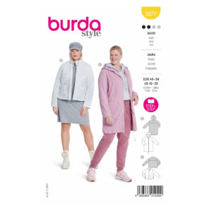 Burda Style Schnittmuster Nr. 5877 - Jacke - sportiv - lässig