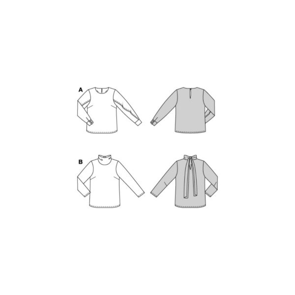 Burda Style Schnittmuster Nr. 5878 - Bluse - Blusenshirt - einfach überziehen – Bild 8