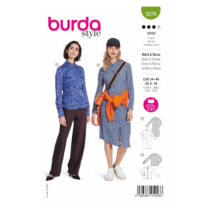 Burda Style Schnittmuster Nr. 5879 - Kleid und Bluse - körpernahe Schnittführung