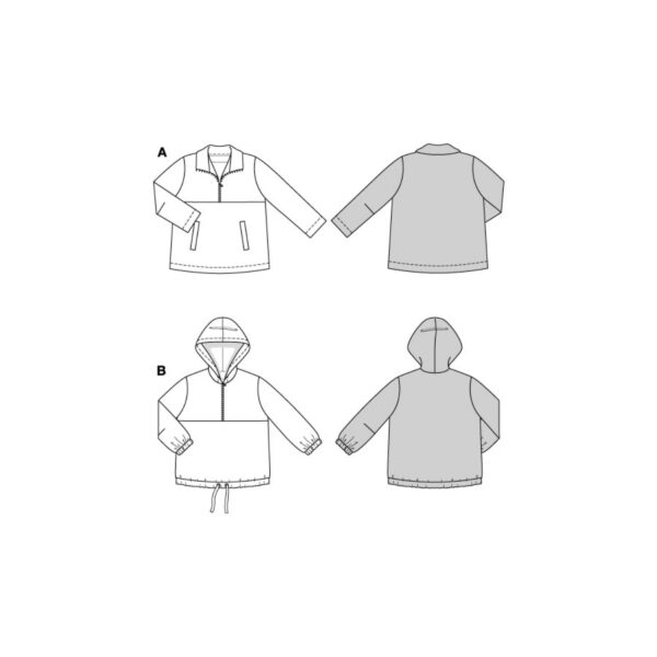 Burda Style Schnittmuster Nr. 5881 - Jacke - Kragen oder Kapuze - sportlich – Bild 9